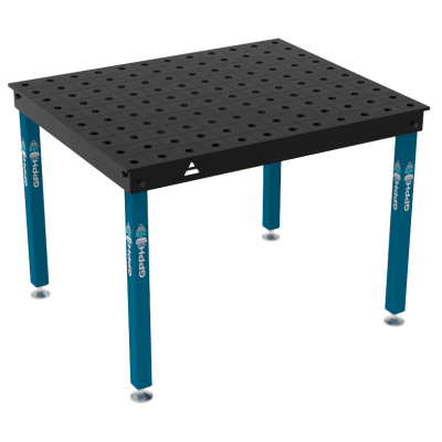 Welding table BASIC Size - 1200x1000mm, Grid - 100x100mm, System - Φ28, Legs - On feet