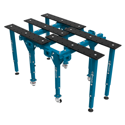 Modularer Schweißtisch, einzeln ausklappbar, nitriert 1770x1000 mm