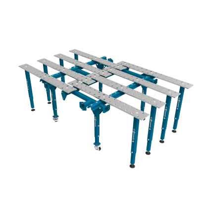 Modularer Schweißtisch, einzeln ausklappbar 2670x1600 mm