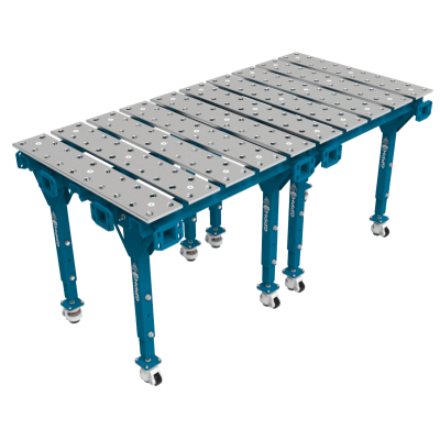 Modulært sveisebord, dobbelt 2000x1000 mm