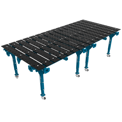 Modulaire lastafel, dubbel, genitreerd 3200x1500 mm