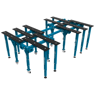 Genitreerde modulaire set met een groot werkblad 2630x1770 mm