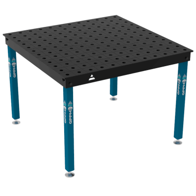 Mesa de soldadura BASIC Tamaño - 1200x1200mm, Cuadrícula - 100x100mm, Sistema - Φ28, Patas - En los pies