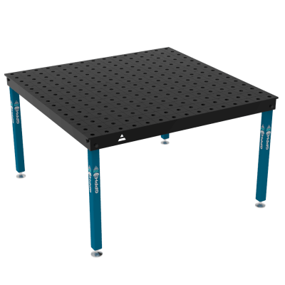 Mesa de soldadura BASIC Tamaño - 1500x1480mm, Cuadrícula - 100x100mm, Sistema - Φ28, Patas - En los pies