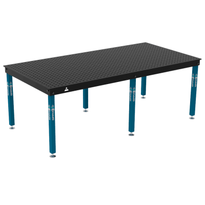 Kaynak masası BASIC Boyut - 2400x1200mm, Izgara - 50x50mm, Sistem - Φ16, Bacaklar - Ayaklarda