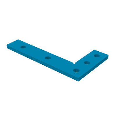 Angle precision square (flat) 275x150mm, System - Φ16, Series - PLUS