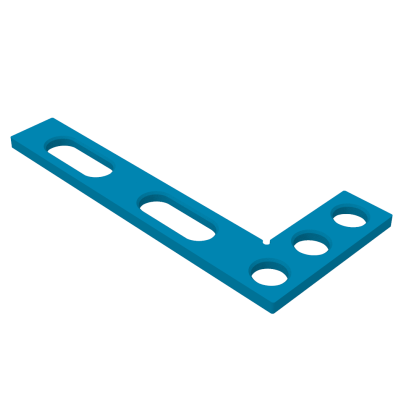 Angle precision square (flat) 320x150mm, System - Φ28, Series - PLUS