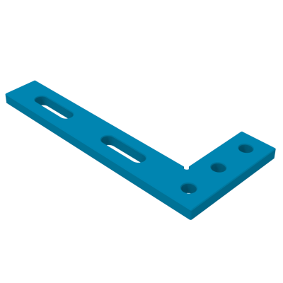 Angle precision square (flat) 320x150mm, System - Φ16, Series - PRO