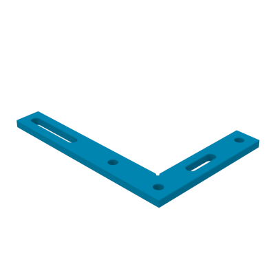 Angle precision square (flat) 350x250mm, System - Φ16, Series - PRO
