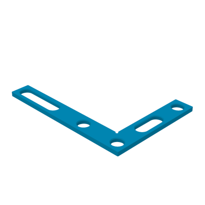 Angle precision square (flat) 350x250mm, System - Φ28, Series - PLUS