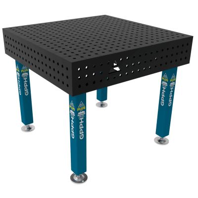 Sveisebord PLUS Størrelse - 1000x1000mm, Rutenett - 50x50mm, System - Φ16, Ben - På føttene