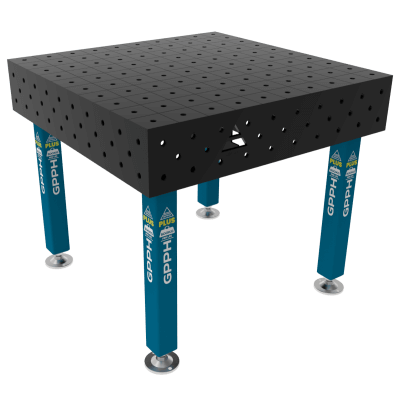 Suvirinimo stalas PLUS Dydis - 1000x1000mm, Tinklelis - 100x100mm, Sistema- Φ16, Kojos - ant pėdų
