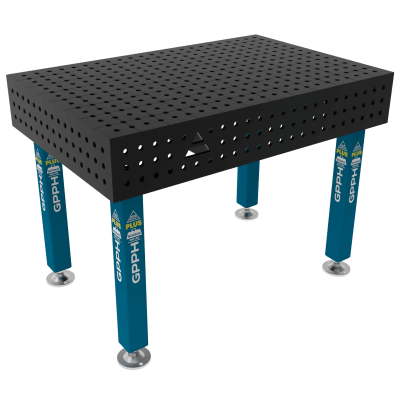 Welding table PLUS Size - 1200x800mm, Grid - 50x50mm, System - Φ16, Legs - On feet