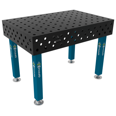 Mesa de soldadura PLUS Tamaño - 1200x800mm, Cuadrícula - 100x100mm, Sistema - Φ28, Patas - En los pies