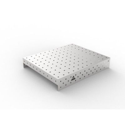 Roestvrijstalen deksel 1200x1000 grid 100x100, fi16