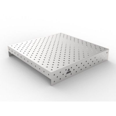 Deksel i rustfritt stål 1200x1200 diagonalt rutenett, fi16