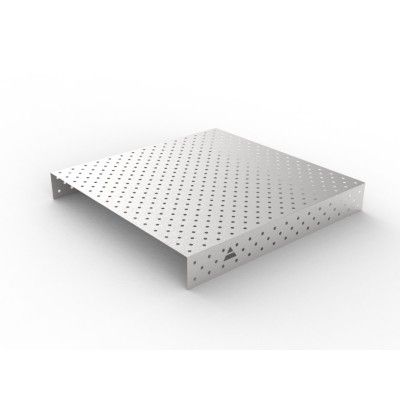 Nerūsējošā tērauda vāks 1500x1480 režģis diagonāle, fi16