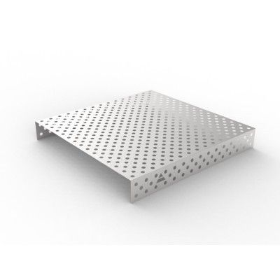 Stainless steel cover 1500x1480 grid diagonal, fi28