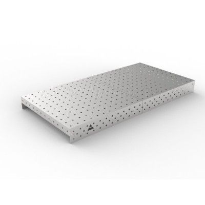 Recouvrement en acier inoxydable 2400x1200 grille 100x100, fi16