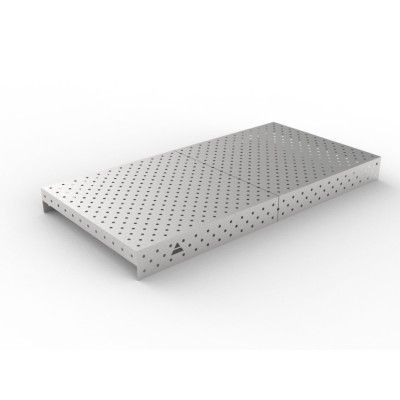 Recouvrement en acier inoxydable 2400x1200 grille diagonale, fi16