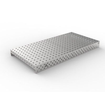 Stainless steel cover 2400x1200 grid 100x100, fi28