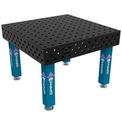 Table de soudage EXPERT Taille - 1200x1200mm, Grille - 100x100mm, Système - Φ28, Pattes - Sur les pieds