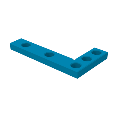 Angle precision square (flat) 275x150mm, System - Φ28, Series - EXPERT