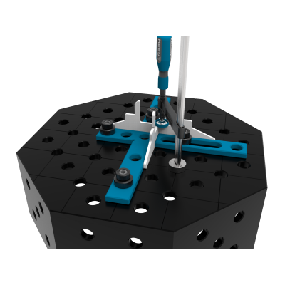 Oktagonalt svetsbord OCT 800x800mm med konstruktion