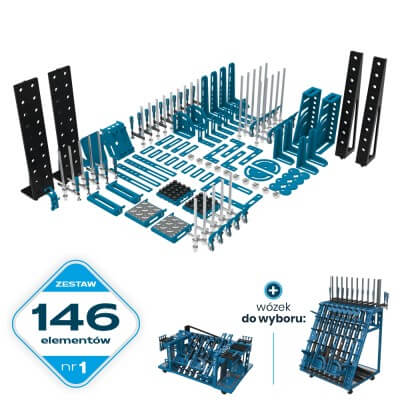 Toolkit no 1 EXPERT contains as many as 146 items, i.e. tools from the EXPERT series. Tool trolley M or L included.