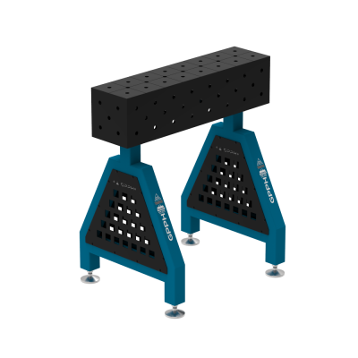 Metināšanas atbalsts TRESTLE ECO 800x200x200 mm - System ⌀16mm - Režģis: Diagonāle - Kājām