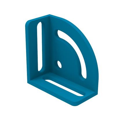 Équerre verticale 200x200mm, Système - Φ28, Série - PRO