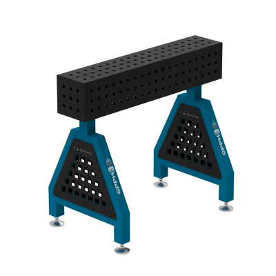 Kaynak desteği TRESTLE PRO 1000x200x200 mm - Sistem ⌀16mm - Izgara: 50x50mm - Ayakta