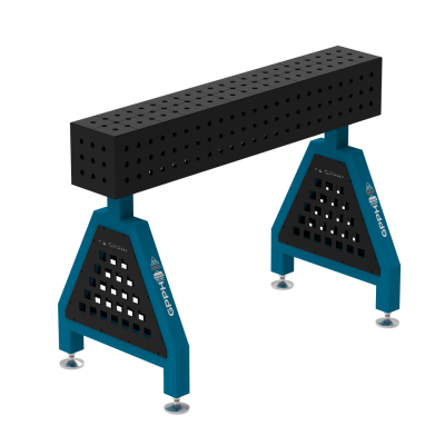 Lassteun TRESTLE PRO 1200x200x200 mm - Systeem ⌀16mm - Raster: 50x50mm - Op voet