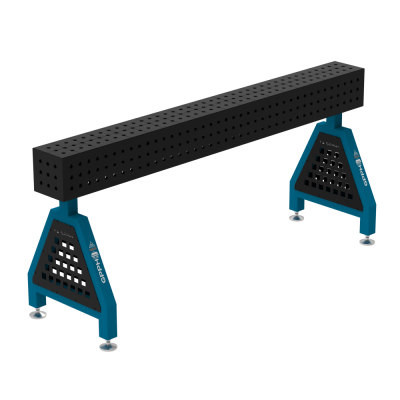 Support de soudage TRESTLE PRO 2000x200x200 mm - Système ⌀16mm - Grille : 50x50mm - Sur pied