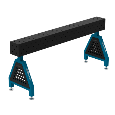 Support de soudage TRESTLE PRO 2000x200x200 mm - Système ⌀16mm - Grille : Diagonal - Sur pied