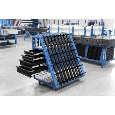 GPPH L tool trolley with drawer set