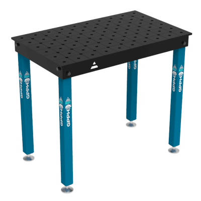 Table de soudage BASIC Taille - 1000x600mm, Système - Φ16, Pattes - Sur les pieds, Grille - diagonale