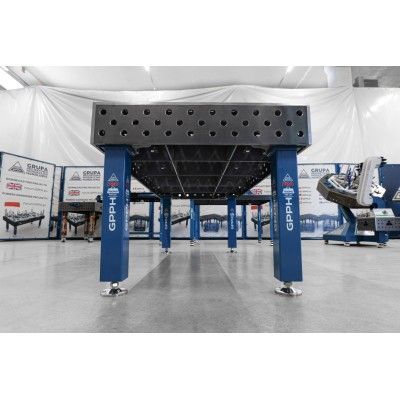 Welding table PRO Grid - 100x100mm, System - Φ28, Size - 2000x1000mm Welding table PRO Grid - 100x100mm, System - Φ28, Size - 2000x1000mm