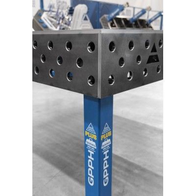 Svejsebord PLUS Gitter - 100x100mm, System - Φ28, Størrelse - 1500x1480mm