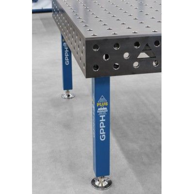 Svejsebord PLUS Gitter - 100x100mm, System - Φ28, Størrelse - 1500x1480mm