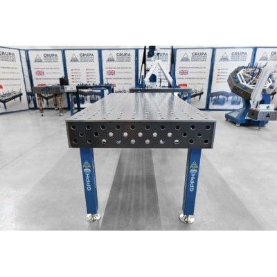 Svejsebord PLUS Gitter - 100x100mm, System - Φ28, Størrelse - 2000x1000mm