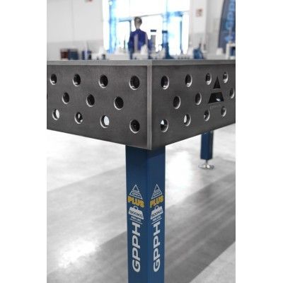 Svejsebord PLUS Gitter - 100x100mm, System - Φ28, Størrelse - 2000x1000mm