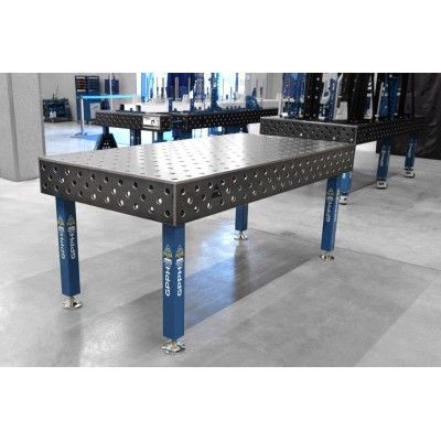 Svejsebord PLUS Gitter - 100x100mm, System - Φ28, Størrelse - 2000x1000mm