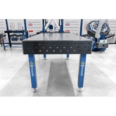 Svejsebord PLUS Gitter - 100x100mm, System - Φ16, Størrelse - 2000x1000mm