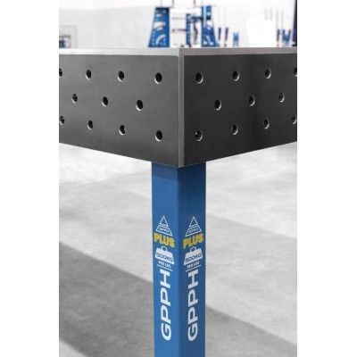 Svejsebord PLUS Gitter - 100x100mm, System - Φ16, Størrelse - 2000x1000mm