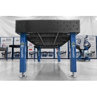 Svejsebord PLUS Gitter - 100x100mm, System - Φ16, Størrelse - 2000x1000mm