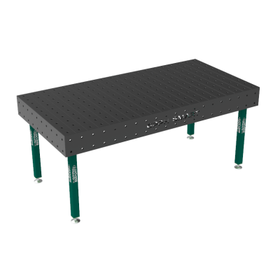 Sveisebord SMART Rutenett - 100x100mm, System - Φ16, Størrelse - 2000x1000mm, Ben - På føttene, Bordplate - 12mm