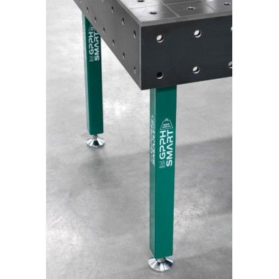 Sveisebord SMART Rutenett - 100x100mm, System - Φ16, Størrelse - 2000x1000mm, Bordplate - 12mm