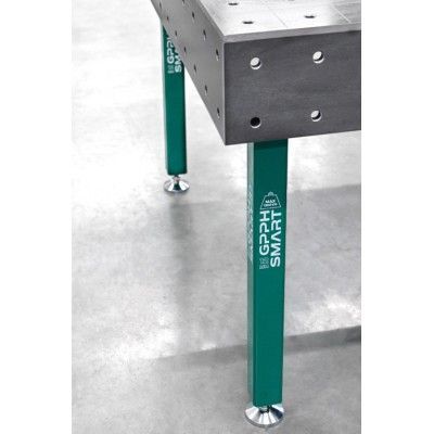 Lastafel SMART Rooster - 100x100mm, System - Φ16, Maat - 2400x1200mm, Benen - Op voeten, Dikte tafelblad - 12mm Lastafel SMART Rooster - 100x100mm, System - Φ16, Maat - 2400x1200mm, Benen - Op voeten, Dikte tafelblad - 12mm