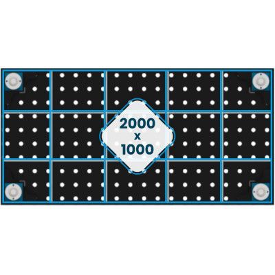 Svejsebord med ribber 2000x1000mm Svejsebord med ribber 2000x1000mm